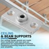Gisafai 48 Pcs Ceiling Flange Hangers for 3/8 in Ceiling
