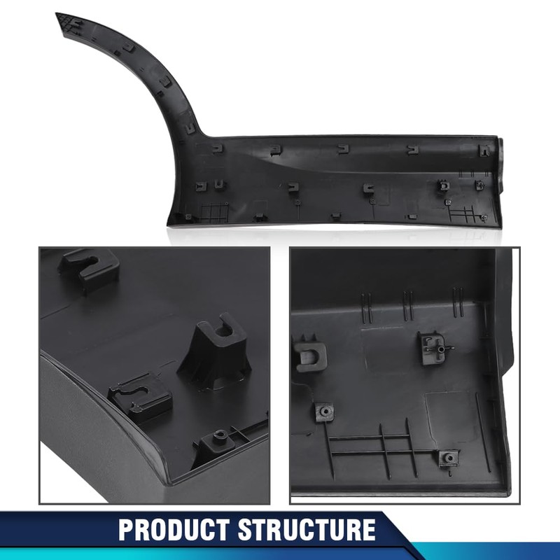 PIT66 Matte Black Rear Left Door Lower Molding Door Garnish