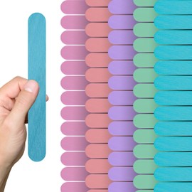 300PCS Pastel Jumbo Popsicle Sticks – 8 Inch Large Ice Cream Stick and Colored Popsicle Sticks Jumbo Wooden Colored Sticks for Crafts DIY and Popsicle Sticks Colored Projects
