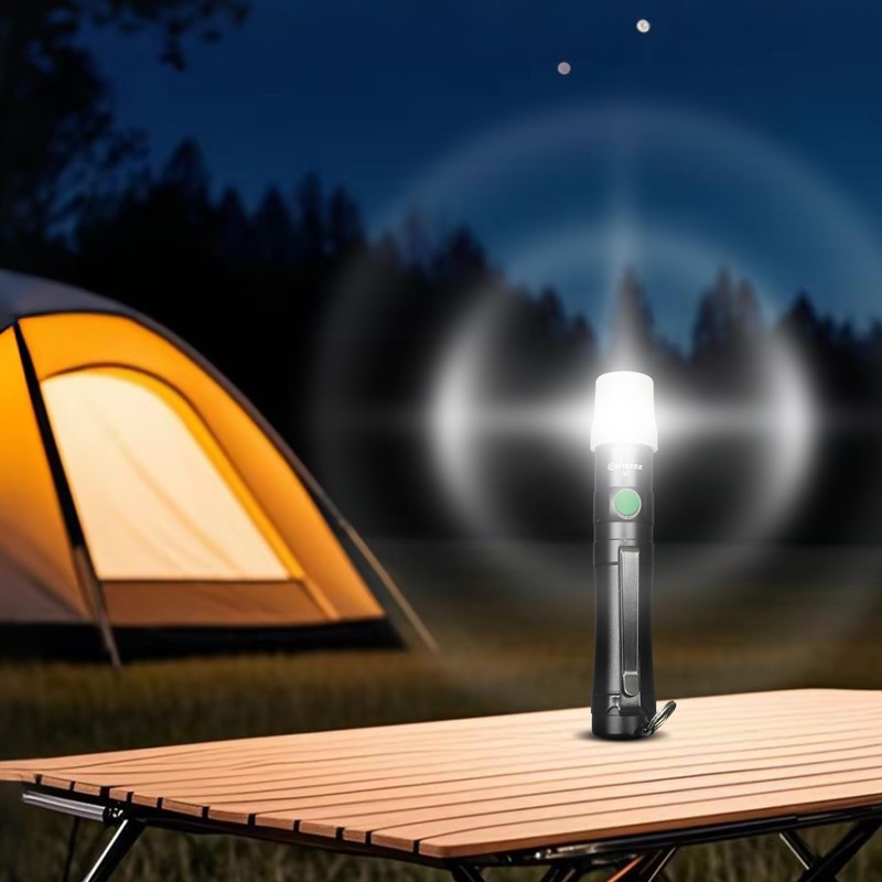 Nitefox Mini Rechargeable Keychain Flashlight USB C Bright Key Light