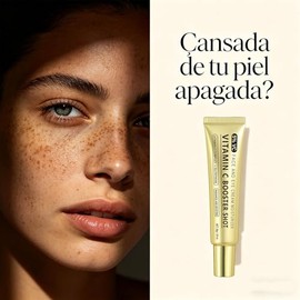 Vitamina C Booster Shot Serum, Vitamina C Wrinkle Glowing Essence Cream, Crema Esencial Iluminadora y Tónico Hidratante, Mejora el Tono y Suavidad de la Piel (1pcs)