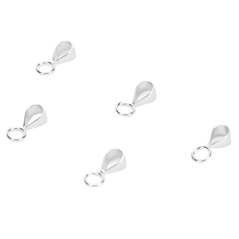 5pcs 925 Sterling Silver Bails DIY Exquisite Necklace Pendant Bails