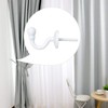 sourcing map 2pcs Curtain Tieback Hooks, Stainless Steel Tassel Curtain