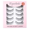 KSYOO Long Natural Lashes with Clear Band Lashes Wispy,10-18mm Cat