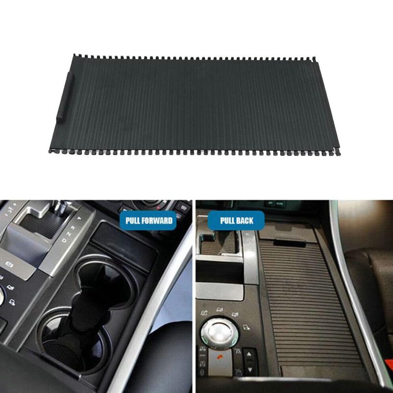 Center Console Cup Holder Cover Sliding Roller Blind for Range
