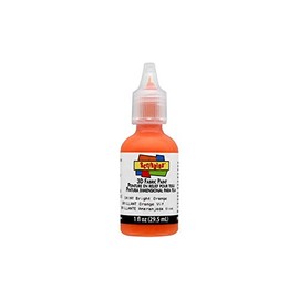 Duncan Crafts Scribbles Dimensional Fabric Paint 1 Oz. Bottle: Shiny Bright Orange