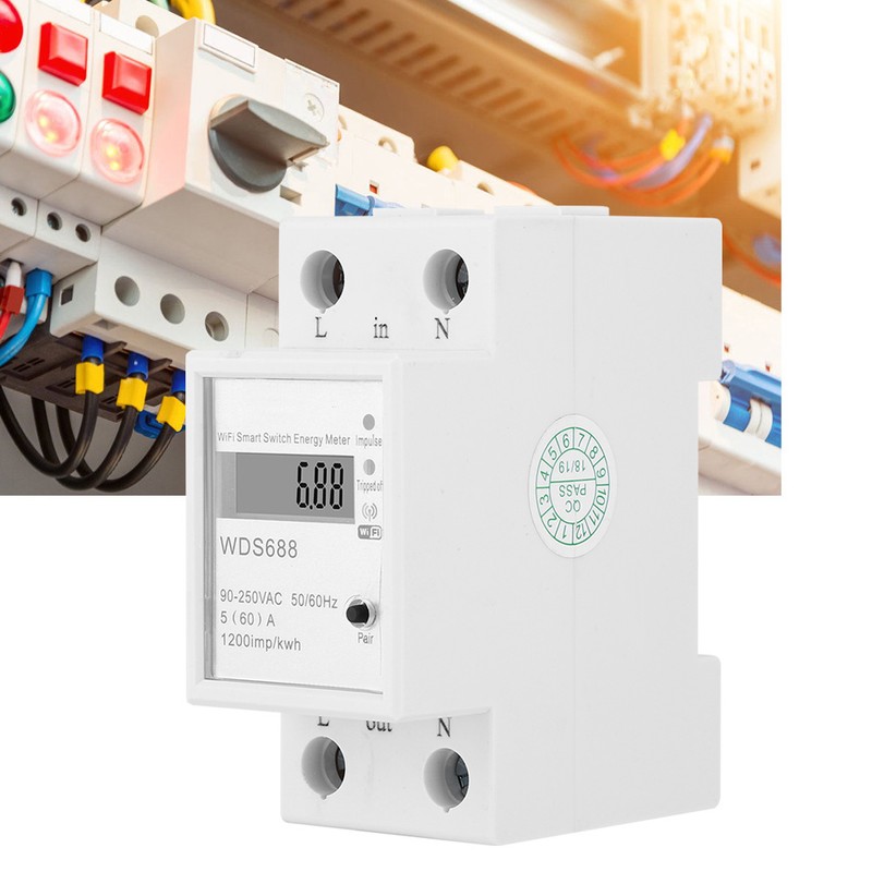WDS688 Smart Energy Meter Single Phase Multi Function Remote Control
