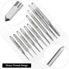 QWORK Micro Taps Bit Set - 10 Pcs M1-M3.5 HSS