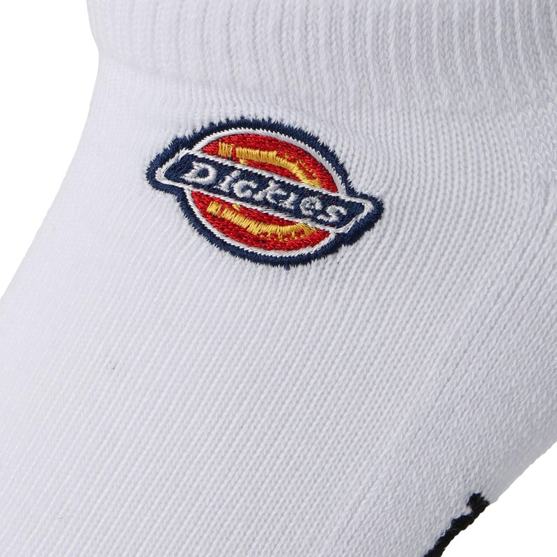 Dickies Socks, Logo Embroidery, Bottom Pile Sneakers, Ankle, white