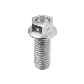 ZETA Racing D6723 Titanium Flange Bolt M8 x 20 mm P = 1.25 mm (With Wiring Hole) D6723 (Old Part Number: ZT04-0820) Dirtfreak DIRTFREAK