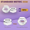 ZerDans 10Pcs M12 Hex Nuts, Stainless Steel, Industrial Grade, Hex
