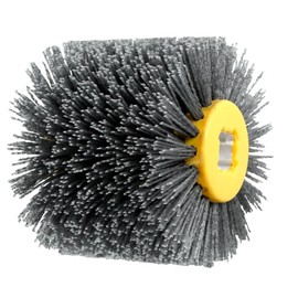 Sanding Brushes for Wood #80 Grit Nylon Brush for Angle Grinder Drill Bristle Brush Wood for Deburring Rust Grinding and Polishing (80 Grit)