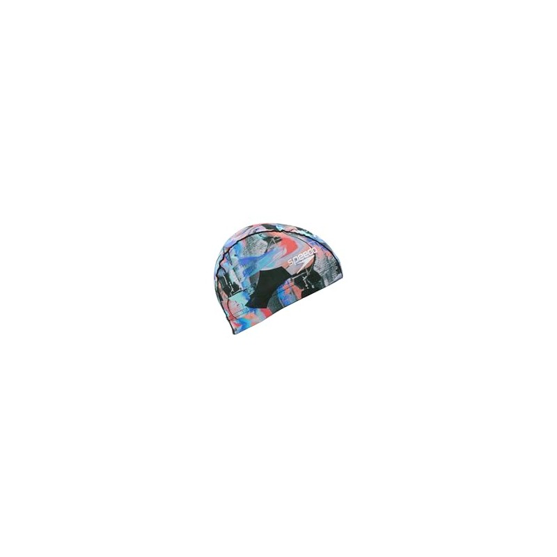 Speedo SE12453 MONA Mesh Cap Swim Cap, Blue/Red, M