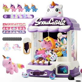 Skirfy Large Claws Machines for Kids,Unicorns Toys for Girls Age 6+,Candy Dispenser Games Mini Vending Toy with Slap Bracelet,Claws Game,Birthday Gifts for Kid Ages 6,7,8,9,10,11,12