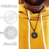 FLYUN Metatron’s Cube Pendant for Men Seals of Archangel Angel