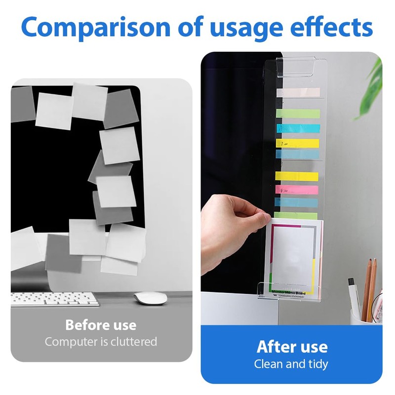 GXGM Pack of 2 Office Gadgets, Transparent Acrylic Office Items,