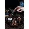 DEMMEX 2024 Turkish Greek Arabic Coffee Serving Set with Cups,