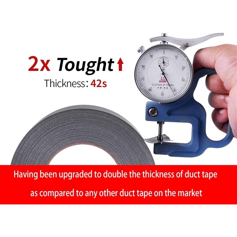 ADHES Duct Tape Heavy Duty Waterproof, 24 Rolls x 1.88