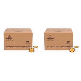 Don Francisco's Vanilla Nut Flavored Medium Roast (100) + Hawaiian Hazelnut Flavored Med. Roast (100), 200 Recyclable Single-Serve Coffee Pods, Compatible with K-Cup Keurig Coffee Maker (Incl. 2.0)