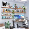 Yeabett Shelf Brackets, 2 Pack Right Angle Floating Shelf Brackets
