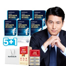 Mucopolysaccharide protein chondroitin 1200 5+1 boxes (+ shopping bag X milk thistle gift) recognized as functional for joint and bone health / 관절연골엔 뮤코다당단백 콘드로이친 1200 5+1박스(+쇼핑백X밀크씨슬 증정) 기능성인정 관절 뼈건강