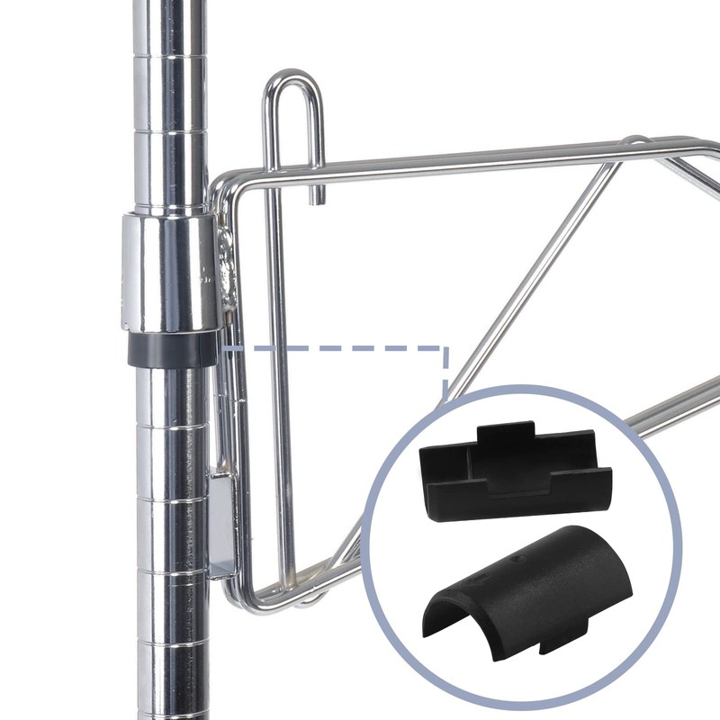 Bivethoi 54 Pack Wire Shelf Clips, 3/4 Inch Dia Split