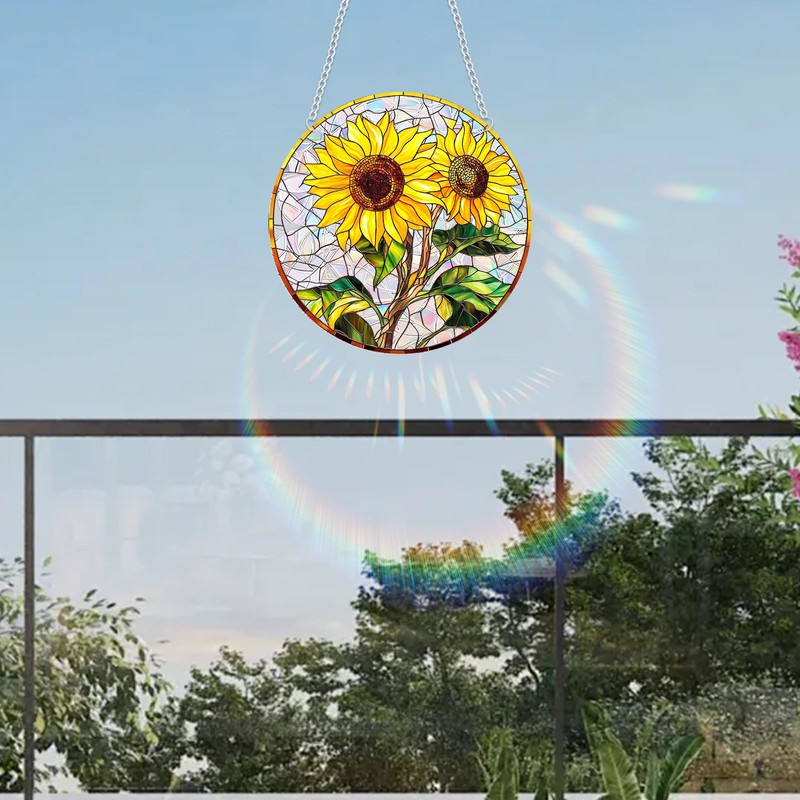 Sun Catchers Indoor Window Black Cat Butterfly Dragonfly Light Source