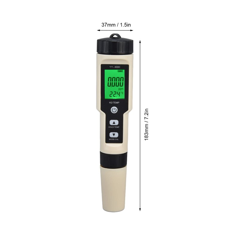 Digital Hydrogen Meter, High Accuracy Pen Type H2 Meter Water