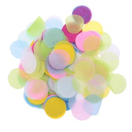 LABRIMP 50g Colorful Round Confetti for Weddings and Parties Assorted Paper Sprinkles for Birthday Valentine's Day and Bridal Showers Table Decoration and Craft Supplies