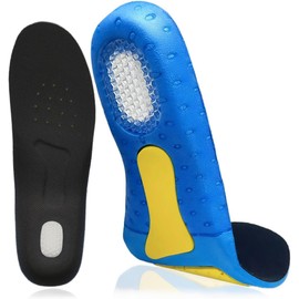 Insole, Insole, Honeycomb Heel Design, Sports, Shock Absorption, Unisex, Commuting to Work, School, Standing Work, Adults, Children, Myrsun (1 Pair Set, M 8.9 - 9.8 inches (22.5 - 25.0 cm))