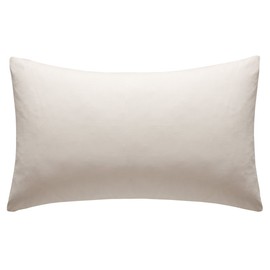 SHL - Extra Large Polycotton Pillow Cases 20" x 36" - 1 Pair (Cream)