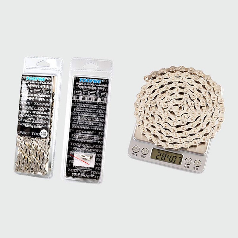 VOANZO Bicycle Chain, Full plating Silver Rust-proof Mountain Road Bike