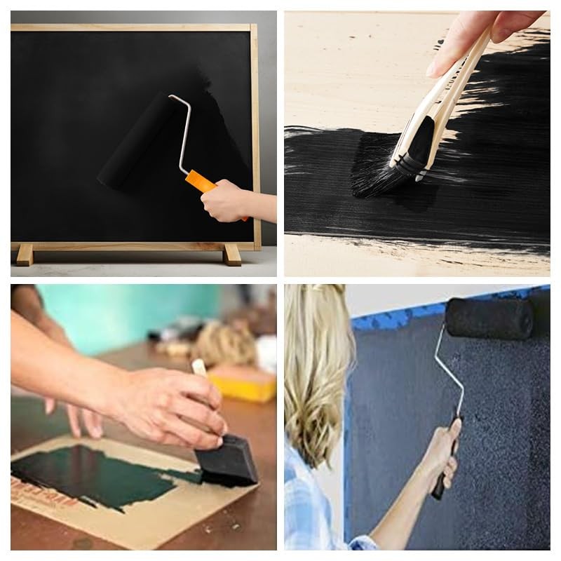 Chalkboard Paint White Chalk Board Paint for Wood, Metal, Glass,