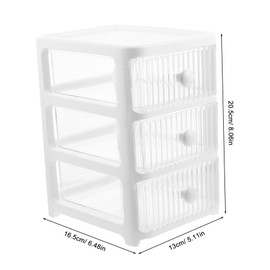 Zerodeko Desktop Sundry Organizer Multi Layer Drawer Storage Box for Stationery and Cosmetics Compact Lightweight Design for Bathroom Bedroom and Office Use Stylish Space Saving