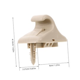 Outanaya Visor Clip Durable Beige Holder for Windshield Visor Support Easy Installation Tight Grip Design Compatible with Vehicles