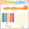 700PCS Colorful Paper Chain Strips,Paper Chain Star Garland Set