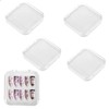 JJUNW 4PCS 2.95" Nail Art Display box Acrylic Press On