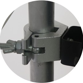 WECAN Stage Lighting & Accessories, Aluminum C Clamp, Heavy Duty Scaffolding Brackets, Adjustable from 1.18-1.38" (30-35mm) for Stage Lighting (4 Pack, Silver)