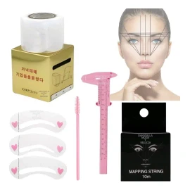 Kit Hilo Entintado+ Vernier+ Rollo Diseño Cejas Microblading