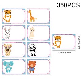 350 Pcs Name Tag Label Eco Friendly Bordered Stickers Odorless Label Stickers for Clothes Office School Presents Kitchen Food Bottles Folders
