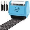 Miseyo Wide Identity Theft Protection Roller Stamp Set - Blue