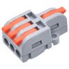 XALXMAW 18Pcs Lever Wire Connectors, 1 in 3 Out DIY