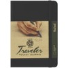 Pentalic Ruled Traveler Pocket Journal, 6 by 4-Inch, Black