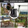 ABUSA Heavy Duty Swing Sets Brackets Including 2 Black A-Frame