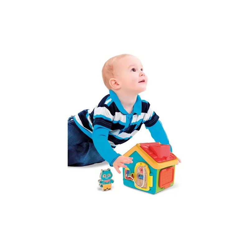 Juego Casa Didctica Montessori Con Actividades Para Bebs Color Azul