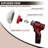 Buffing Polishing Kit for Milwaukee M12 Polisher/Sander,Includes M9 to 5/8-11