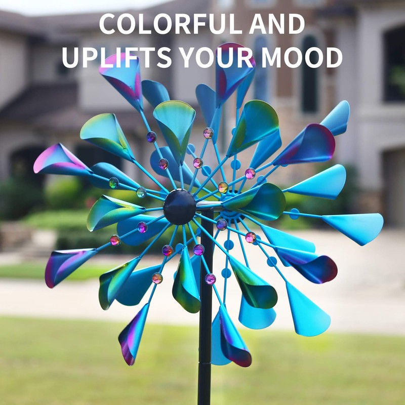 Decoroca Wind Spinner for Garden and Yard - 72" Large