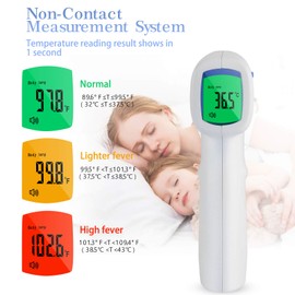 Forehead Infrared Thermometer, AGM Non-Contact Digital Thermometer, Temperature Test for Adult, Children and Objects