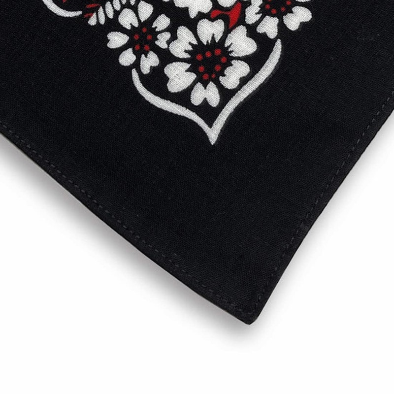 Trifong Bandana, 100% Cotton, Cashew Nut Pattern, Paisley Handkerchief, Unisex,