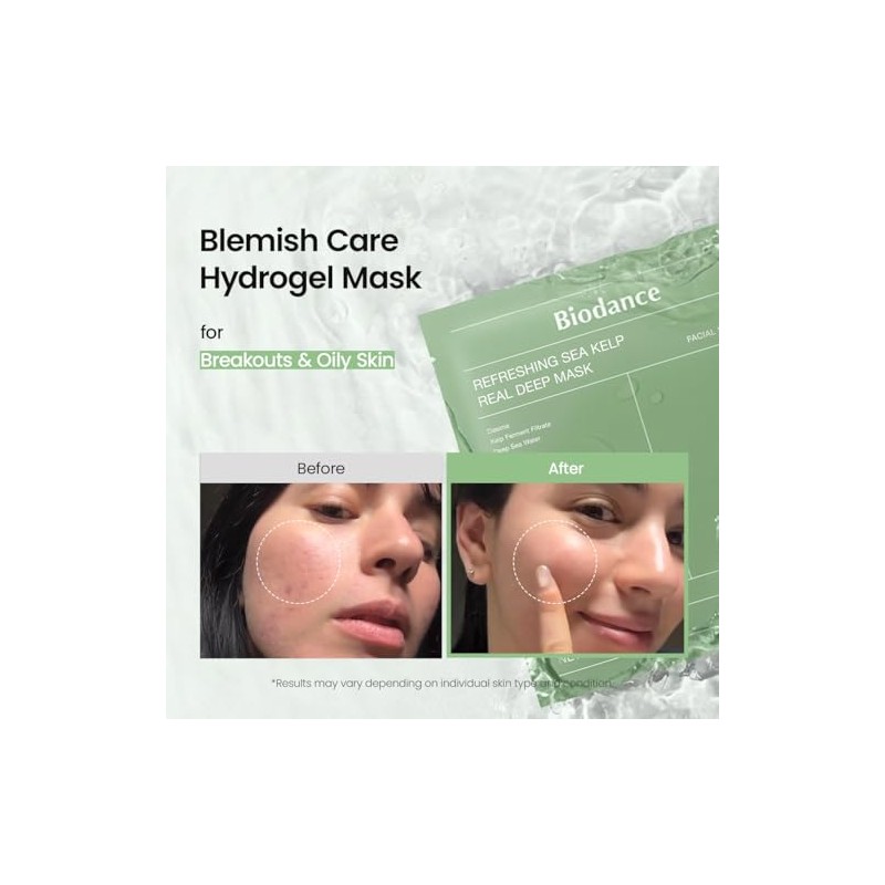 BIODANCE Refreshing Sea Kelp Overnight Hydrogel Face Mask